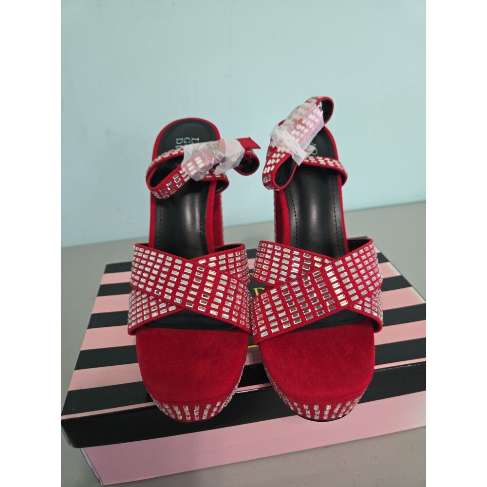 Lady go diva eileen red heels 9 new